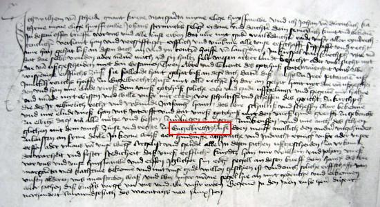 Urkunde vom 22. Mai 1469